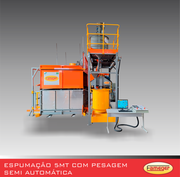 ESPUMAÇÃO 5MT COM PESAGEM SEMI AUTOMATICA