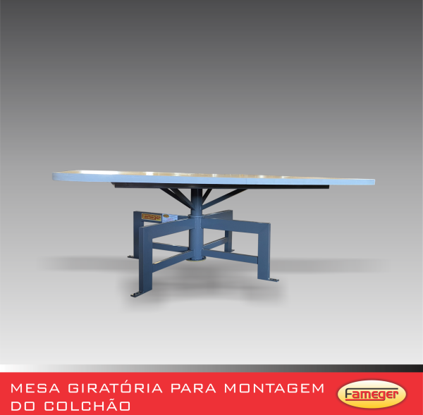 MESA GIRATÓRIA PARA MONTAGEM DO COLCHÃO