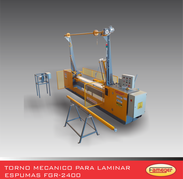 TORNO MECANICO PARA LAMINAR ESPUMAS FGR2400